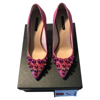 Patrizia Pepe Pumps/Peeptoes Leather in Pink