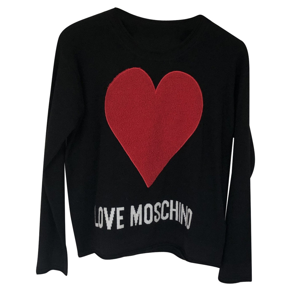 Moschino Love Maglieria in Cashmere in Nero