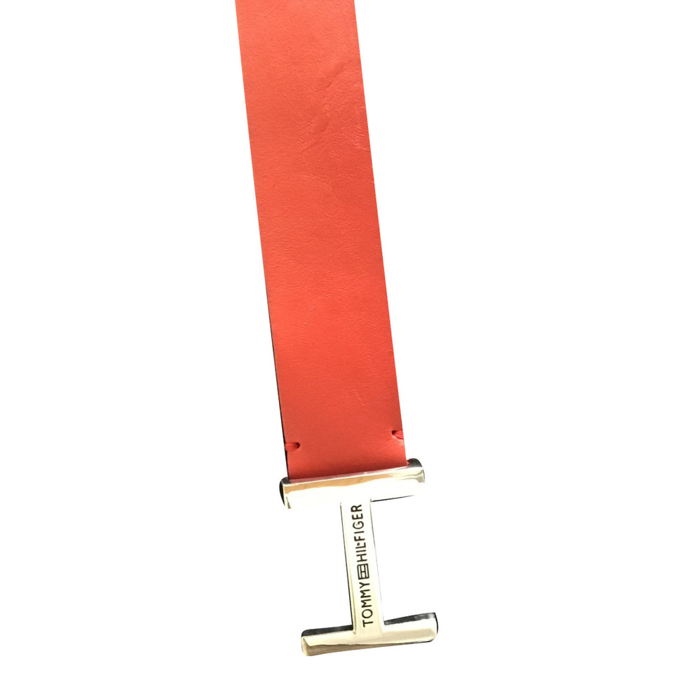 Tommy Hilfiger Ceinture en Cuir en Rouge