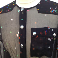 Givenchy Transparente Bluse mit Punkten