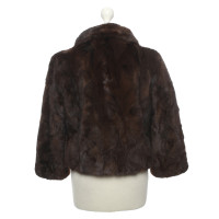 Other Designer Flora Smith brown fur jacket / coat