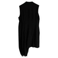 Yohji Yamamoto Zwart linnen / katoen / zijden jurk