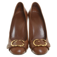 Gucci pumps in marrone scuro