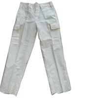 Ralph Lauren Paire de Pantalon en Coton en Crème