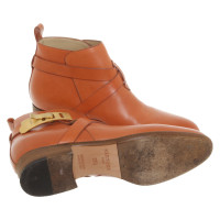 Sartore Ankle boots Leather in Orange
