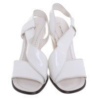 Marc Jacobs Sandali in Pelle in Crema