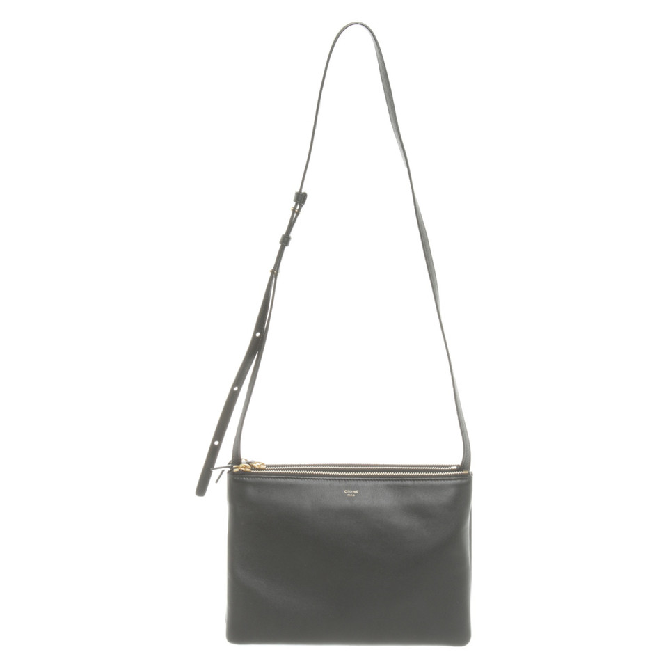 Céline Trio Large Leather in Black