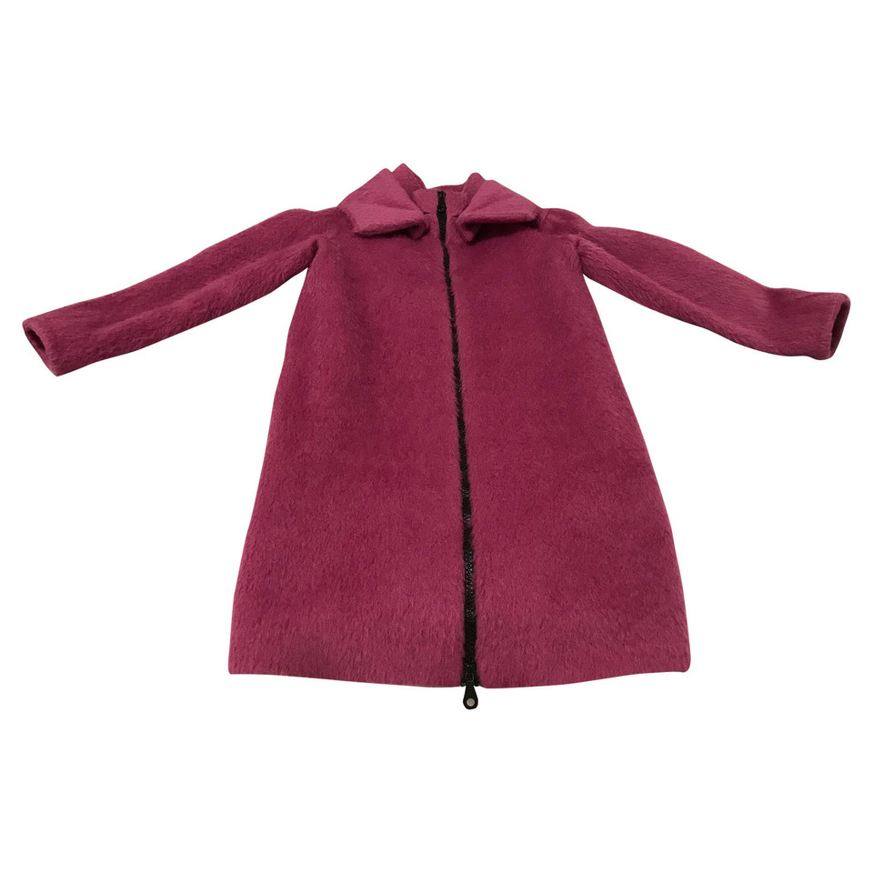 Jo No Fui Jacke/Mantel aus Wolle in Fuchsia