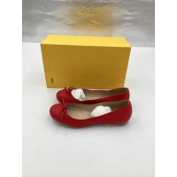 Fendi Slippers/Ballerinas Leather in Red