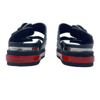 Alexander McQueen Sandalen Leer in Zwart