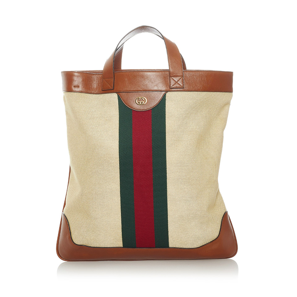 Gucci Shoulder bag Canvas in Beige