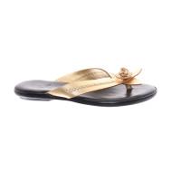 Hogan Sandalen aus Leder in Gold