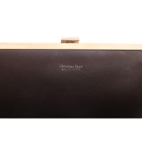 Christian Dior Clutch Bag Leather in Brown