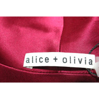 Alice + Olivia Oberteil aus Seide in Rot