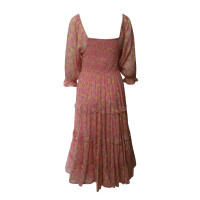 Love Shack Fancy Kleid aus Baumwolle in Rosa / Pink