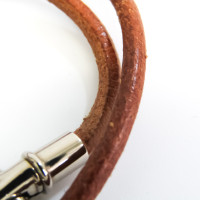 Hermès Jumbo Hook Halskette Leer in Bruin