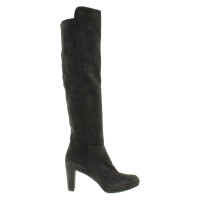 Stuart Weitzman Stiefel aus Wildleder in Grau