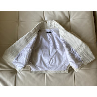 Alaïa Jacke/Mantel aus Leder in Weiß