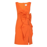 Red Valentino Kleid aus Baumwolle in Orange