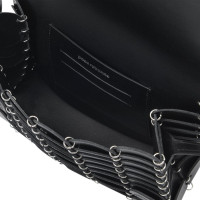 Paco Rabanne Umhängetasche aus Leder in Schwarz