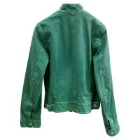 Dolce & Gabbana Jacket/Coat Leather in Green