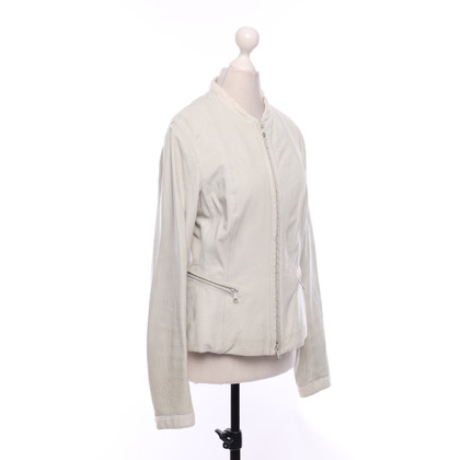 Donna Karan Jacket/Coat Leather in Beige