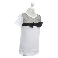Red Valentino top in black and white