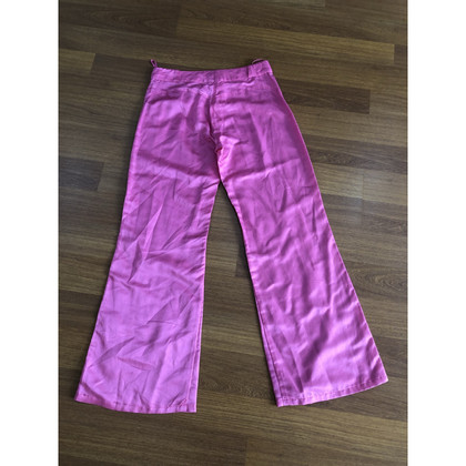 Chanel Paire de Pantalon en Coton en Rose/pink