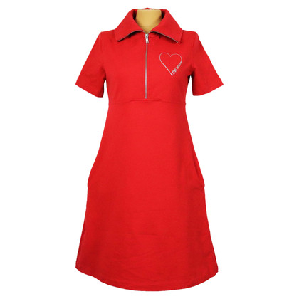 Love Moschino Kleid aus Baumwolle in Rot