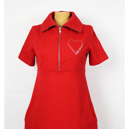 Love Moschino Kleid aus Baumwolle in Rot