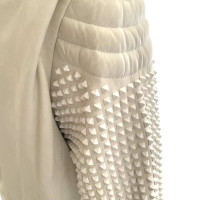 Philipp Plein Jacke/Mantel aus Leder in Weiß