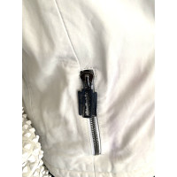 Philipp Plein Jacke/Mantel aus Leder in Weiß