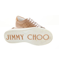 Jimmy Choo Chaussures de sport en Cuir en Marron