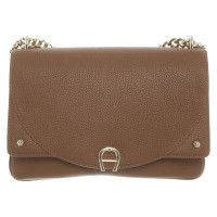 Aigner Shoulder bag Leather in Brown