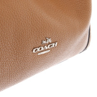 Coach Handtasche aus Leder in Braun