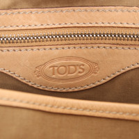 Tod's Handtas Leer in Beige