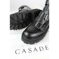 Casadei Stiefeletten aus Leder in Schwarz