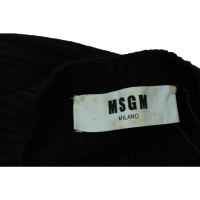 Msgm Dress Wool in Black