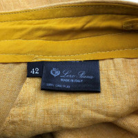 Loro Piana Trousers Linen in Yellow