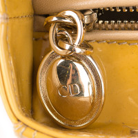 Christian Dior Lady Dior in Pelle verniciata in Giallo