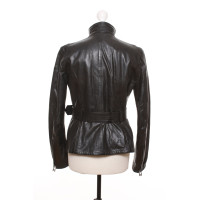 Belstaff Jacket/Coat Leather in Black