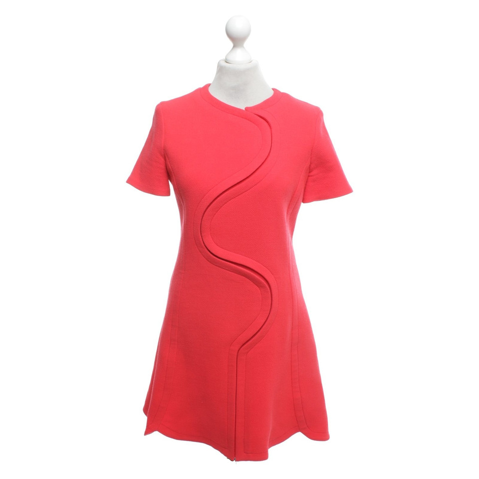 Christian Dior zijden jurk in rood