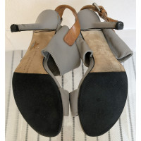 Diane Von Furstenberg Sandals Leather in Grey