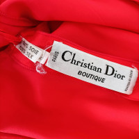 Christian Dior Jurk Zijde in Rood