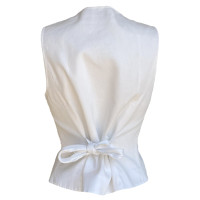 Christian Dior Vest Linen in White