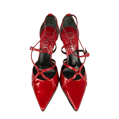 Dior Sandalen aus Leder in Rot