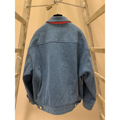 Chanel Jacke/Mantel aus Baumwolle in Blau