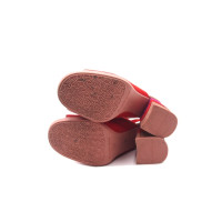 L'autre Chose Sandalen aus Wildleder in Rot