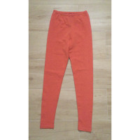 Alaïa Paire de Pantalon en Viscose en Rouge