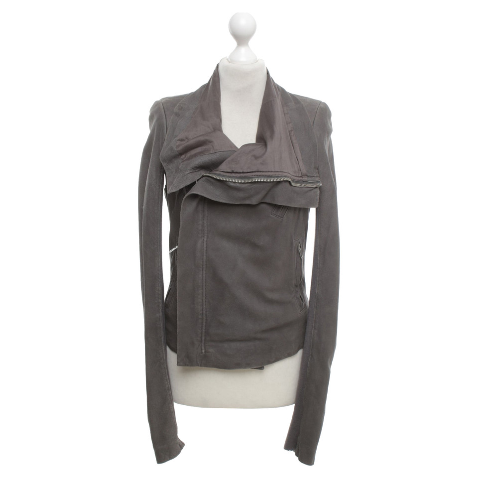 Rick Owens Giacca in pelle a Gray